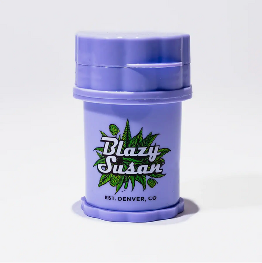 Blazy Susan - Large 4 Piece Purple Herb Saver Grinder