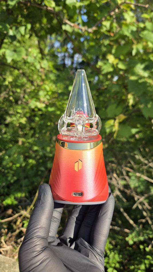 Sleeps - Clear Faceted With Opal Dry Puffco Peak/Pro Attachment #1
