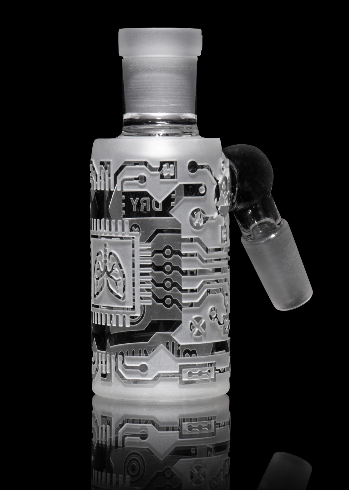 Milkyway Glass - Circuitboard Clear Dry Ash Catcher