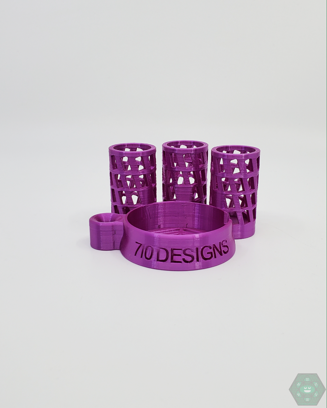 Convenient 710 Designs Carta Caddy for organized dab rig storage and transport.