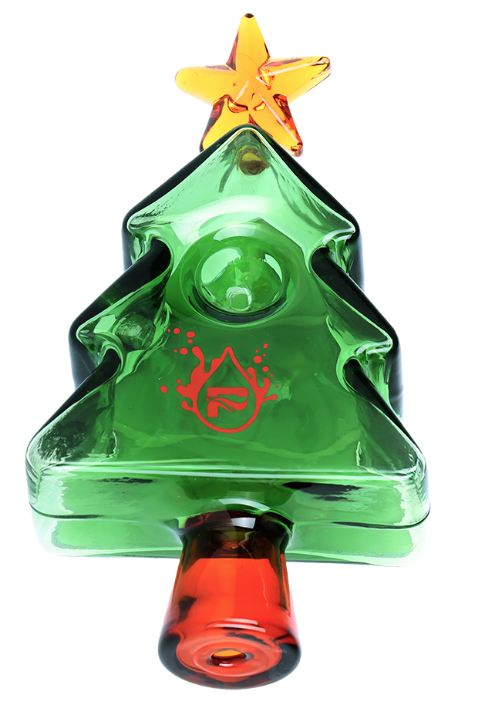 Pulsar Holiday Party Tree Glass Hand Pipe