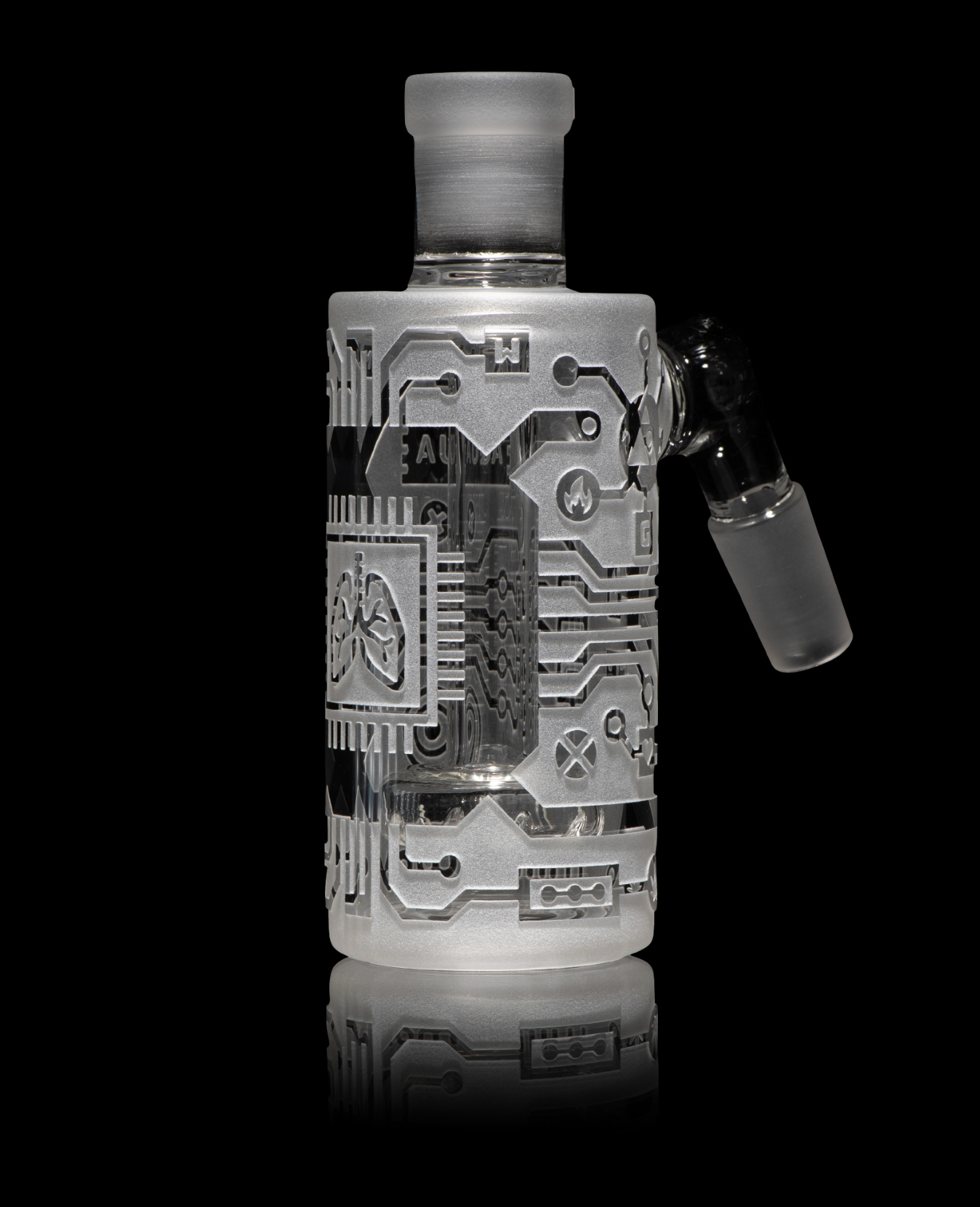 Milkyway Glass - Circuitboard Wet Ash Catcher