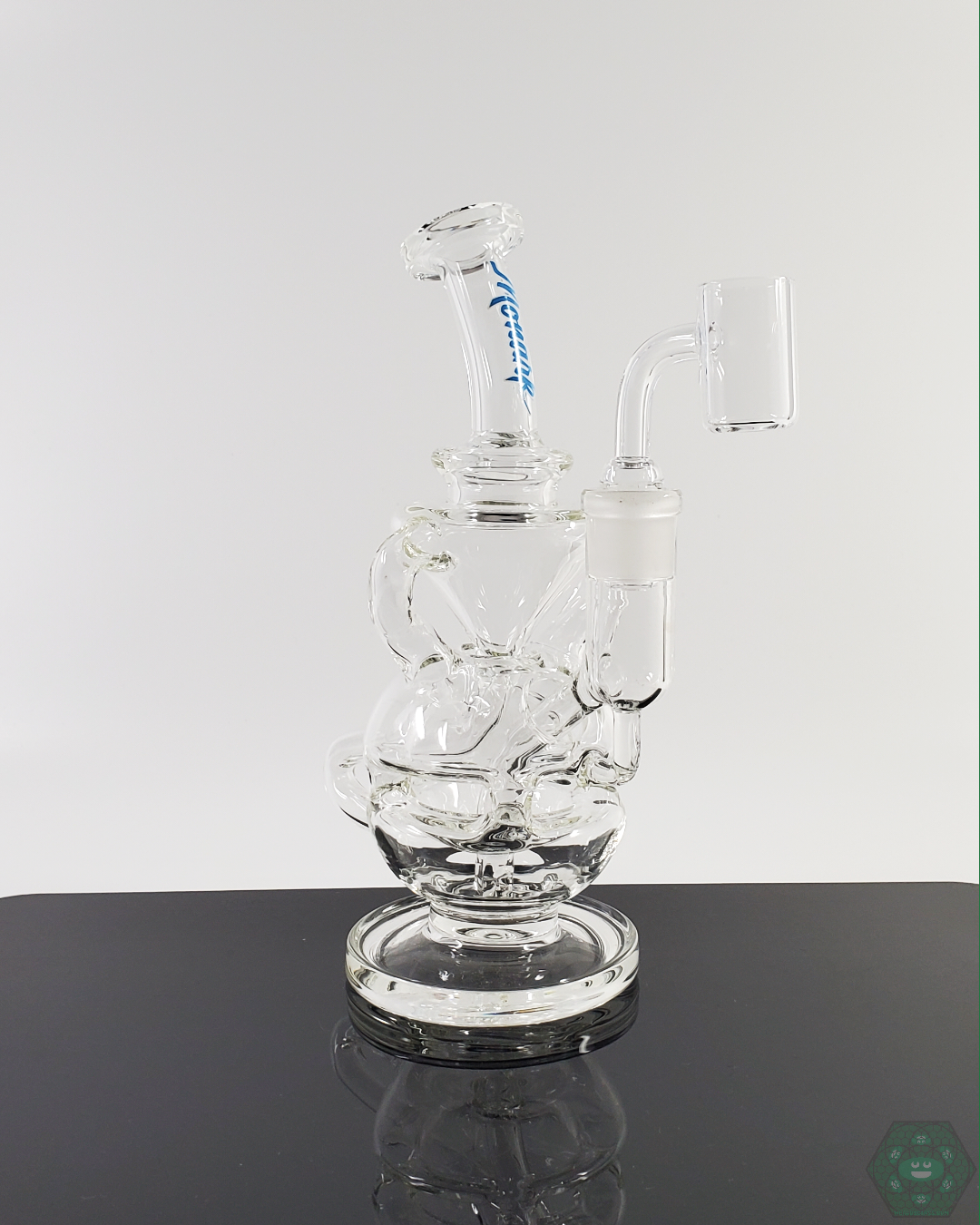 Monark Glass 8” Fab Egg Recycler - Provides Efficient Filtration with a Unique Egg-Shaped Design for Smooth, Cooled Hits.