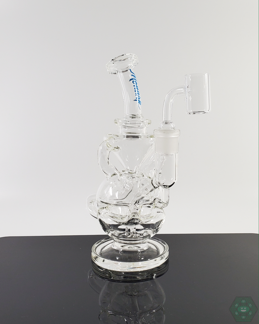 Monark Glass 8” Fab Egg Recycler - Provides Efficient Filtration with a Unique Egg-Shaped Design for Smooth, Cooled Hits.