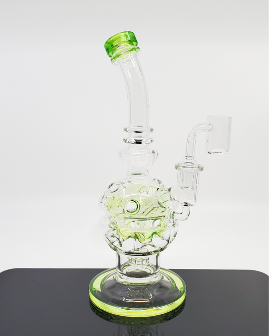 Monark Glass 10” Holy Mother Fab Egg - Provides Smooth, Cooled Hits with Advanced Recycler Filtration.