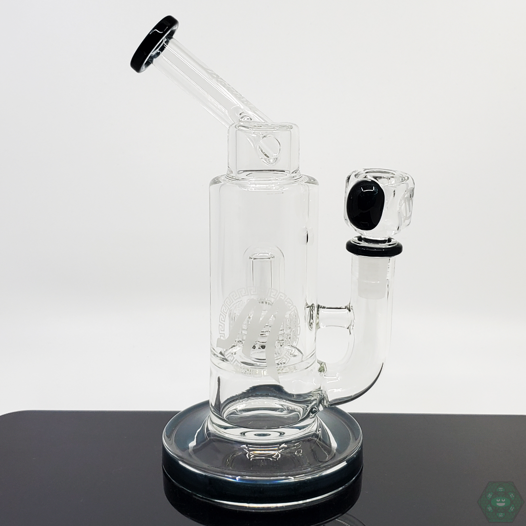 Monark Glass Stemless Matrix Bubbler - Get Smooth Hits with Efficient Filtration and a Stylish Side Arm Design.