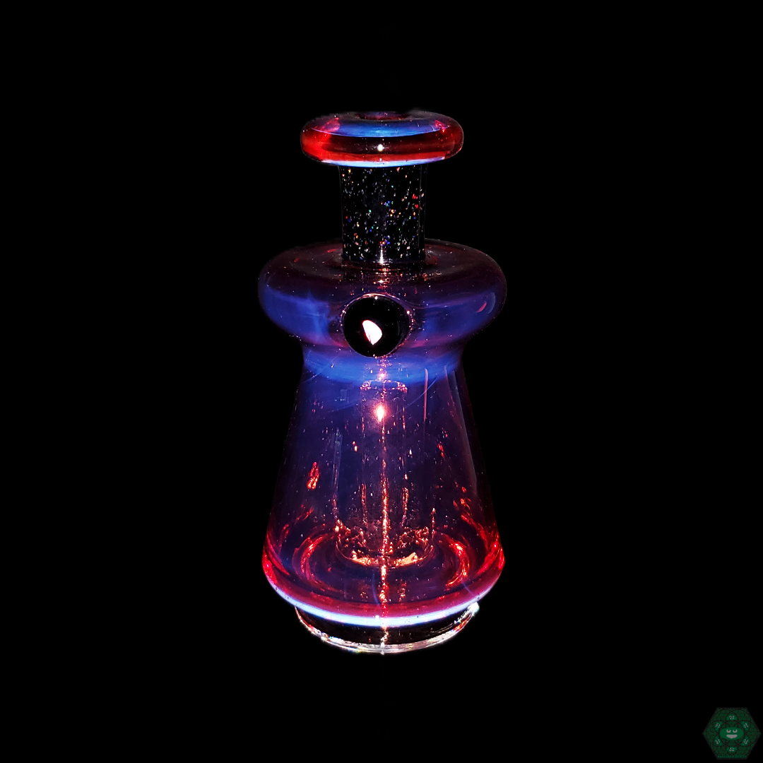 Aj Surf City Full Color w/ Worked Neck Puffco Attachment | Custom Fit for Puffco Peak, High-Quality Glass, Enhances Vapor Experience and Style