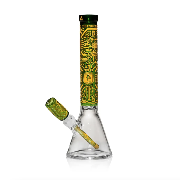 Milkyway Glass - Circuitboard Spectrum 16" Beaker Bong (Limited Edition)