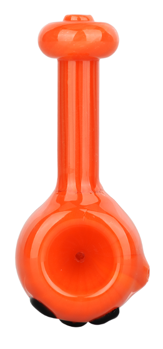 Jack-O-Lantern Glass Spoon Pipe