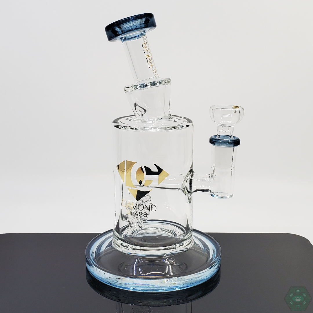 Diamond Glass Mini Mine Jammer featuring a durable, compact design with a 14mm joint, ideal for on-the-go sessions and seamless compatibility with various accessories.