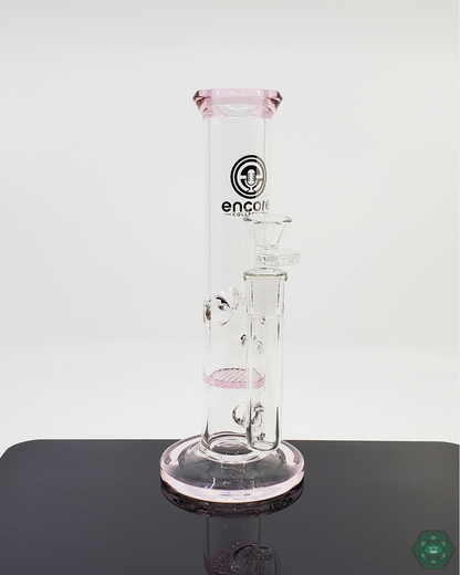 Encore Glass - 38MM 8" Straight Tube w/ Honeycomb Perc
