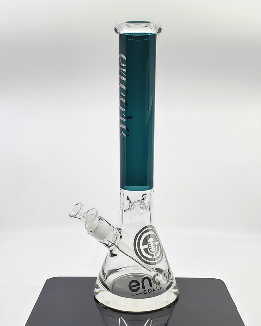 Encore Glass 15" Beaker Bong – Durable thick-bottom glass bong with excellent stability and advanced filtration for everyday smoking sessions.