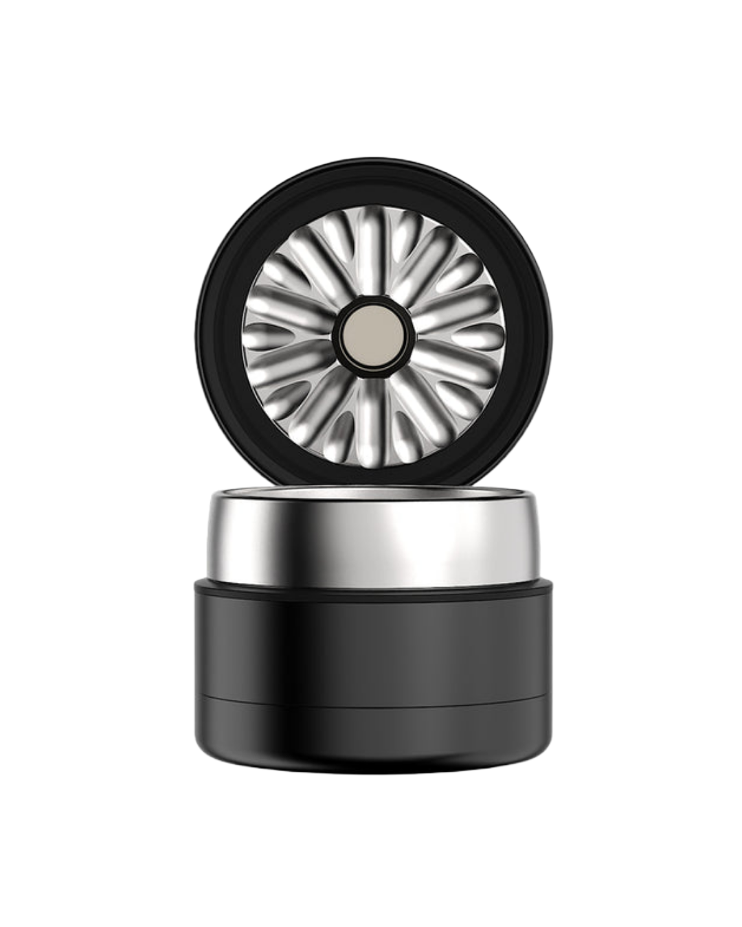 Flower Mill 2.0" Next Gen Premium Mill Grinder with stainless steel mill plate, durable construction, and precision pollen collection. Designed for smooth and efficient milling with up to 2g capacity.