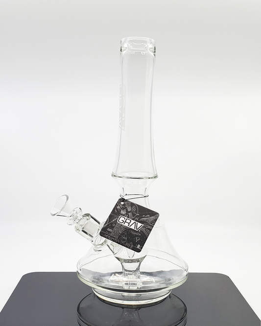 Elegant and durable GRAV Empress Beaker water pipe, designed for a luxurious smoking experience with filtered draws