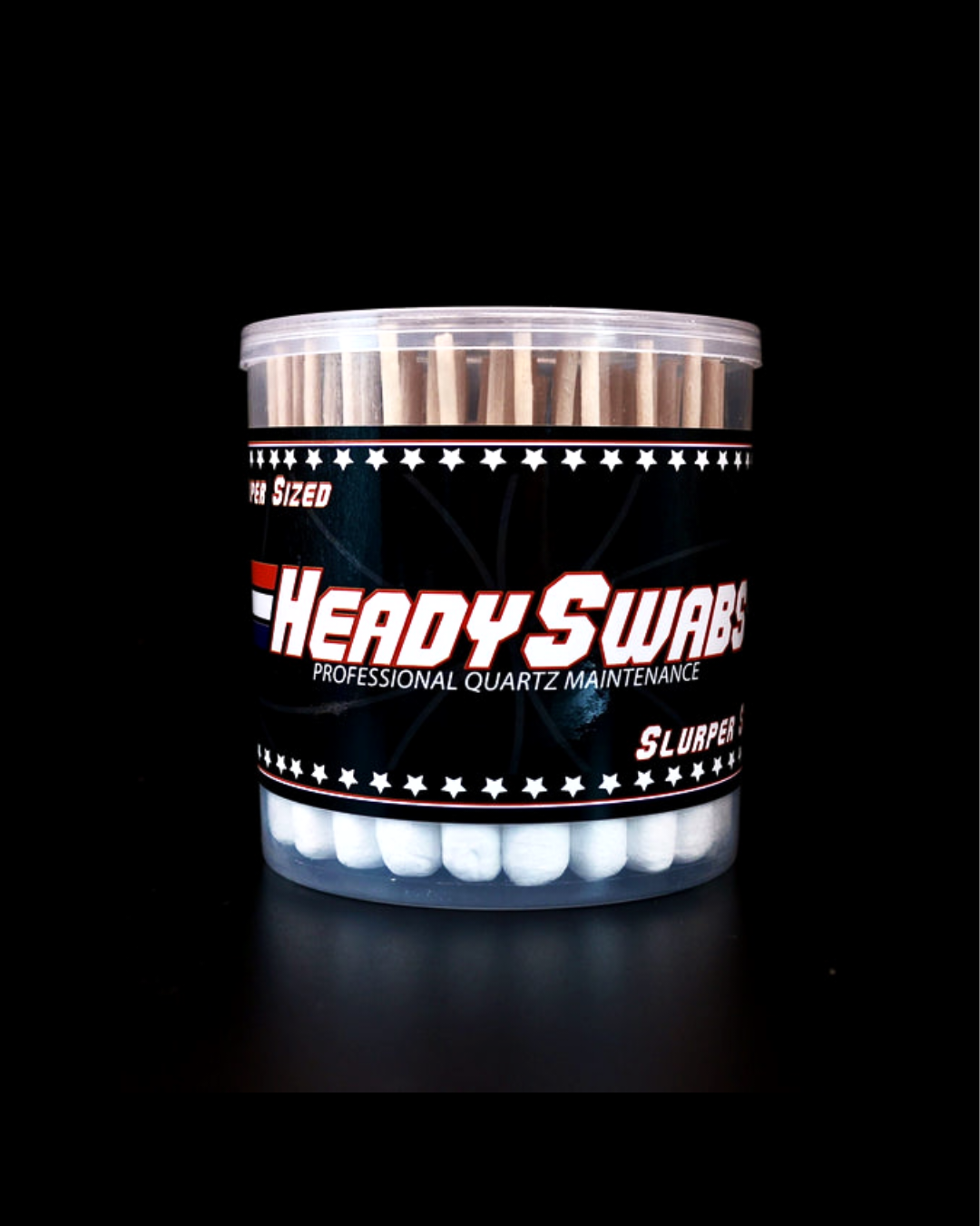 Heady Swabs Slurperswabs 60ct, precision swabs designed for slurper-style bangers, targeting tough residues and ensuring no residue or oil build-up disrupts your sessions, a compact 60-count package for dabbers focused on maintaining top slurper performance.