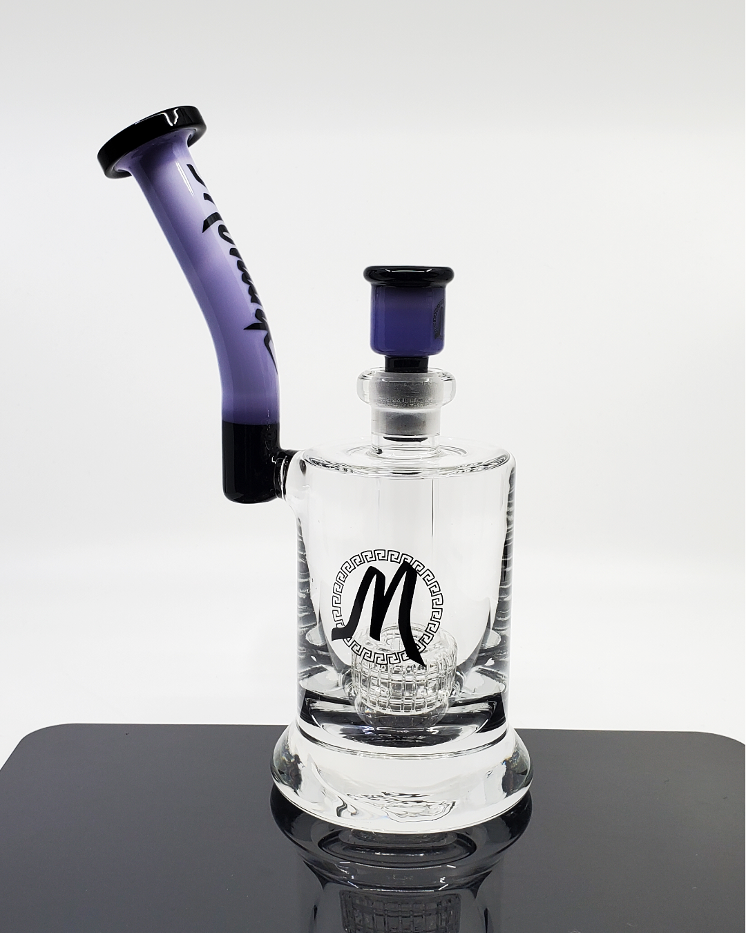Monark Glass 75MM Super Matrix Bub featuring dual matrix percs for smooth filtration and enhanced durability.
