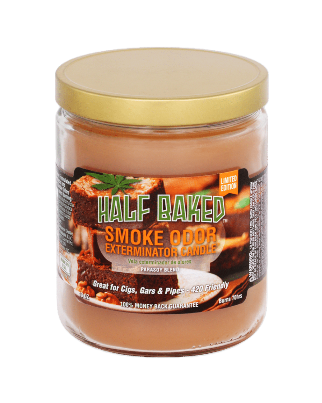 Apple Cinnamon-scented Smoke Odor Exterminator Candle for a warm, spicy aroma that freshens the air and removes smoke odors.