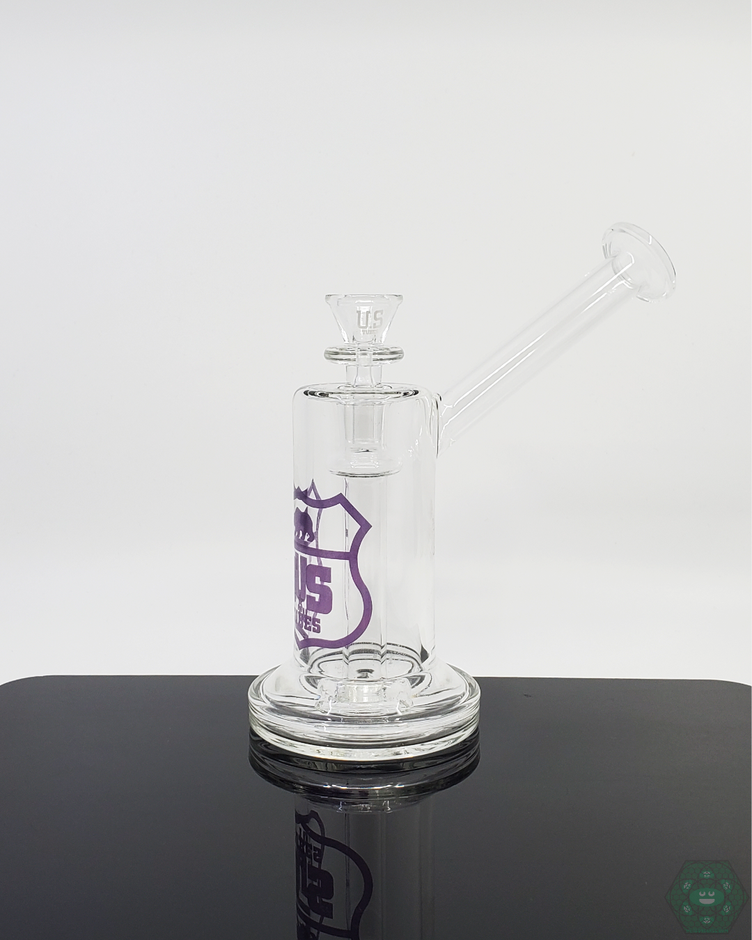 US Tubes 7-inch Mini Bubbler with easy filtration, compact design, and durable construction for smooth, portable smoking sessions