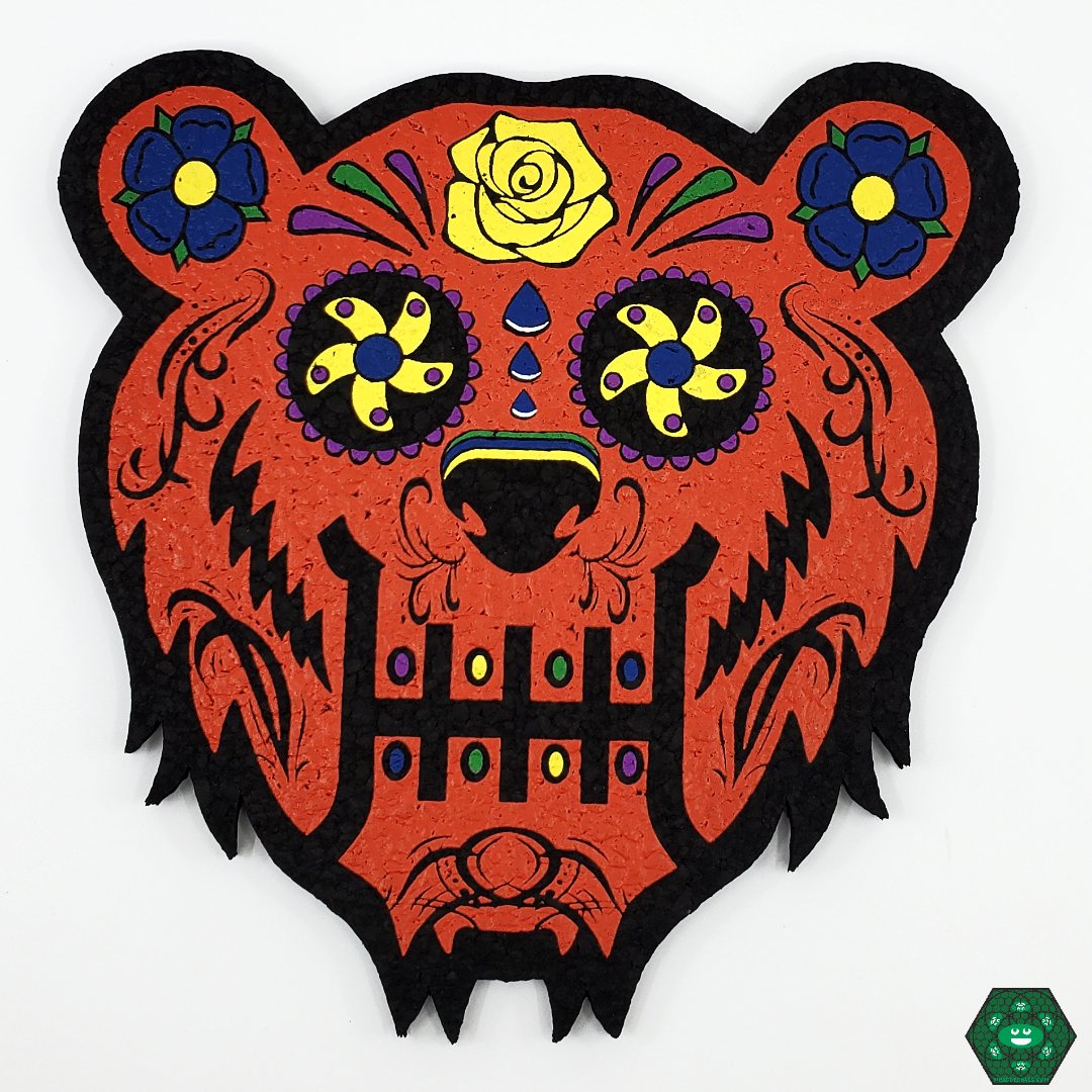 Bear Quartz Bear Candy Dab Mat - Protective & Stylish. Keep your surfaces safe and your setup looking great with this unique dab mat.