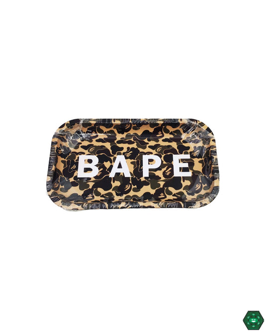 Bape Medium Rolling Tray: This medium-sized tray features a unique Bape design, offering a durable, stylish, and portable solution for organizing your rolling supplies.