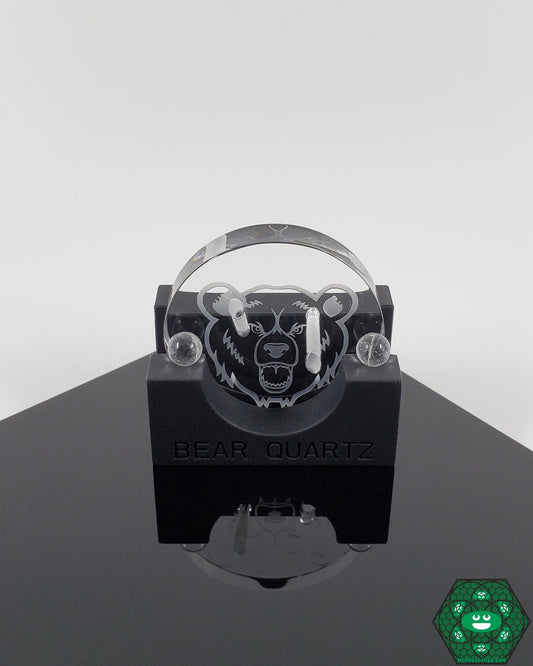 Bear Quartz Spinner Disk Cap/set (Stand & Pearls) - @Bearquartz - HG