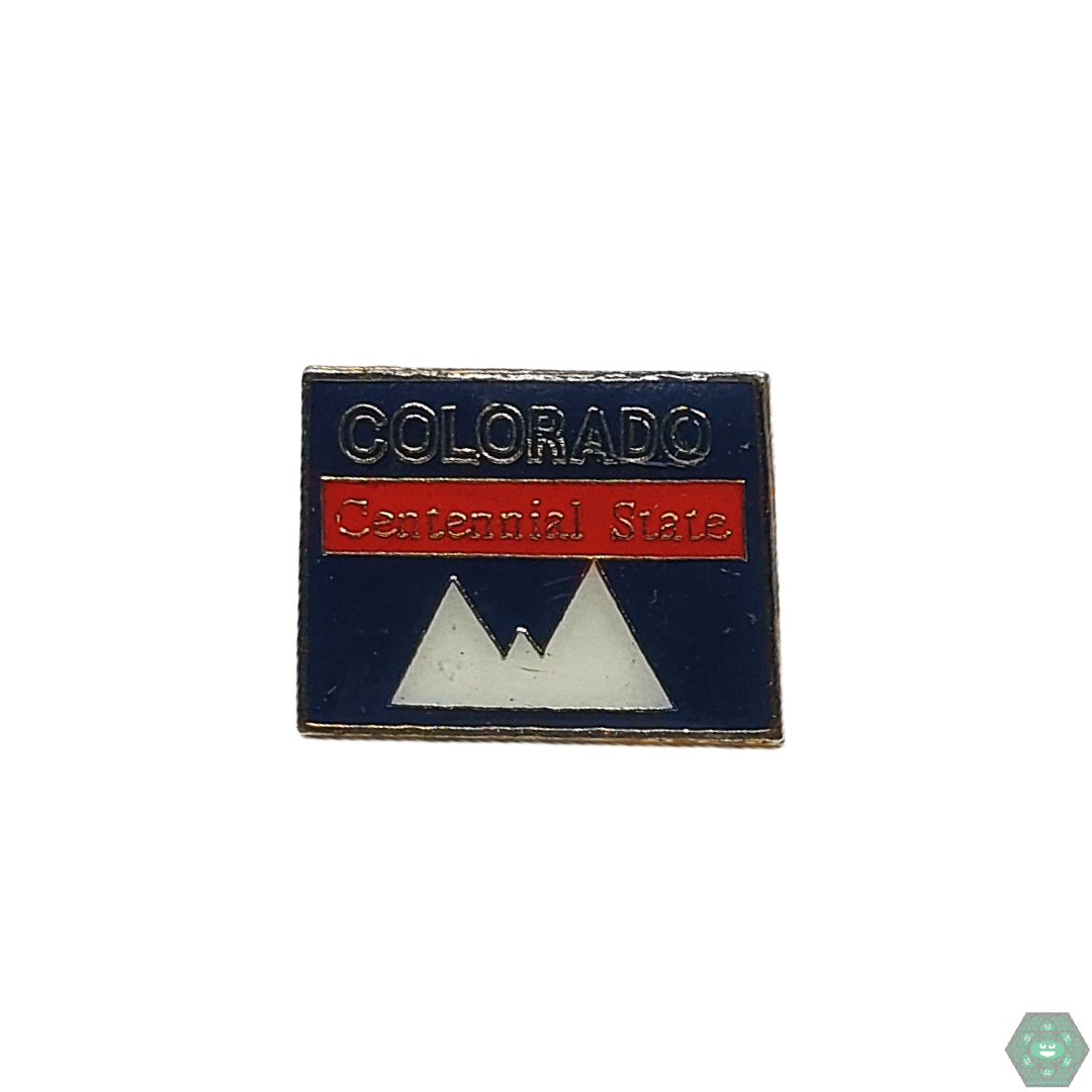 Colorado Centennial State Hat Pin, proudly representing Colorado’s heritage and rich history, perfect for hats, backpacks, or display