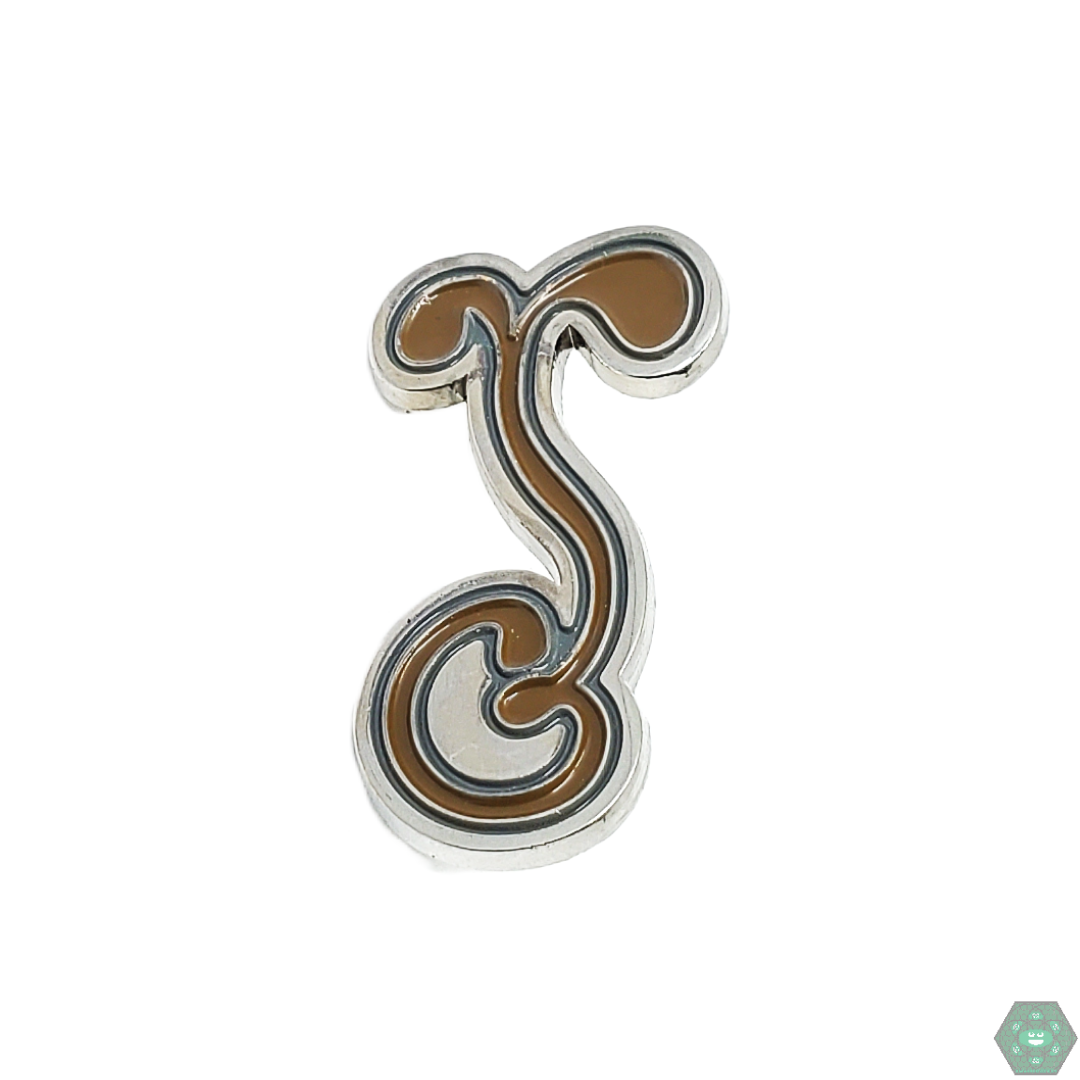 Grass Roots G Sprout Hat Pin with durable enamel quality, offering a minimalistic yet iconic design for collectors and enthusiasts