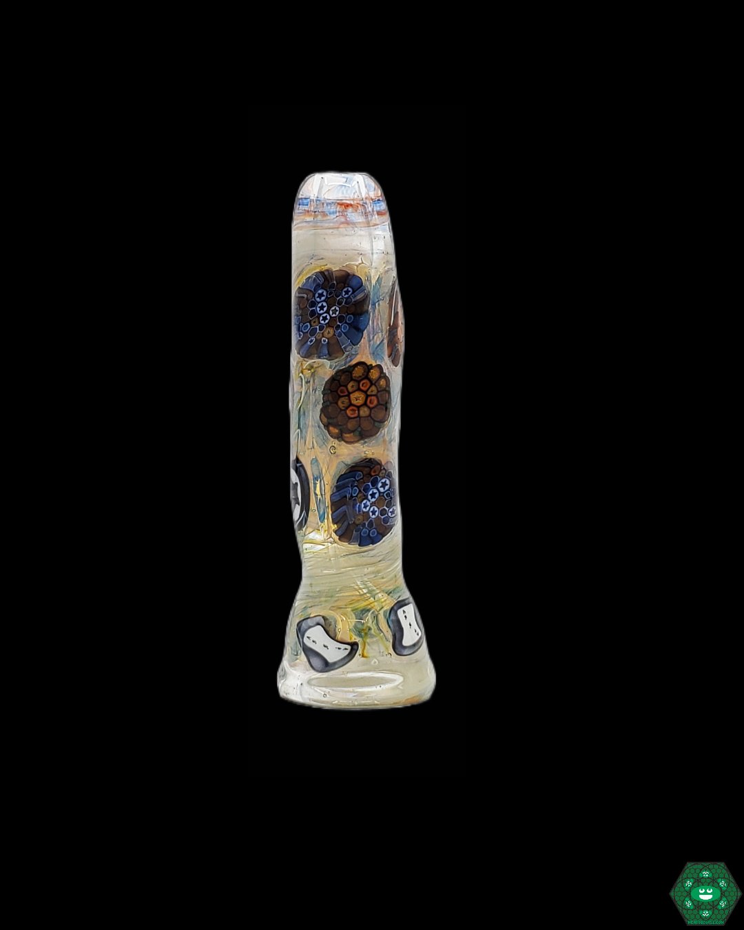 J Kelly Onies, a high-quality glass chillum featuring an aesthetic handcrafted design for stylish and functional use.