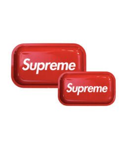 Large Supreme Rolling Tray: This large-sized tray features the iconic Supreme design, offering a durable, stylish, and portable surface for all your rolling needs.
