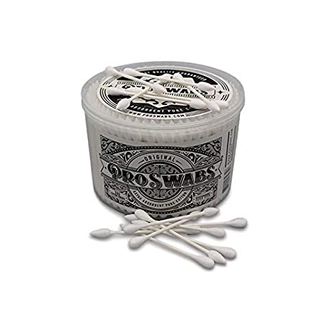 Pro Swabs 300ct, durable, high-absorbency cleaning swabs ideal for heavy-use dabbers, featuring robust cotton heads for thorough cleaning of all quartz bangers, slurpers, and rig surfaces, a larger 300-count pack great for frequent use and deep cleaning needs, a must-have for regular quartz maintenance.