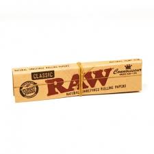 RAW Organic Hemp Rolling Papers, unbleached and crafted for a smooth smoking experience.