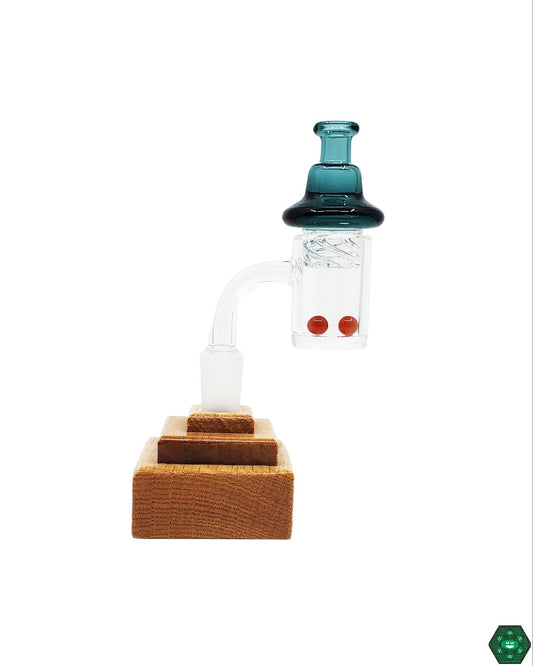 Riptide Banger Cap Set, a premium quartz banger accessory that enhances heat distribution and vapor production.