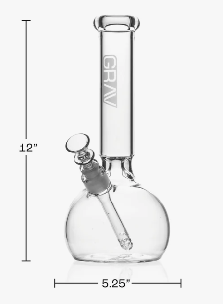 Grav - Large Round Base Water Pipe