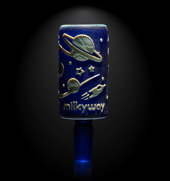 Milkyway Glass - Extraction Frit Long Bowl
