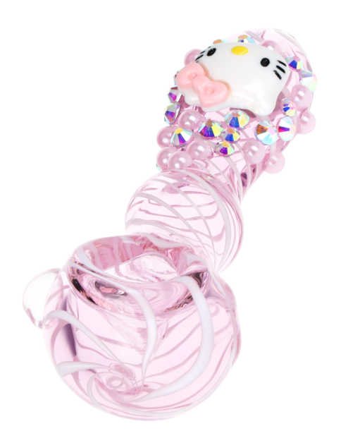 Greetings Kitty Glass Spoon Pipe