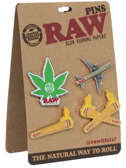 RAW - Classic Badge Pin (4pc)