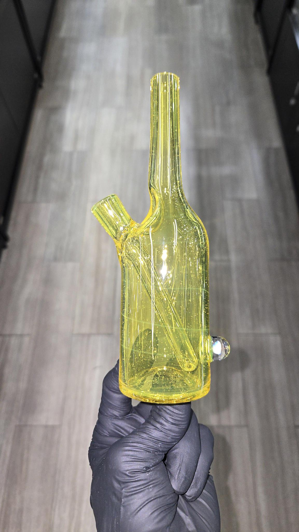 The Glass Mechanic - Terps Encased Opal Sake Bottle