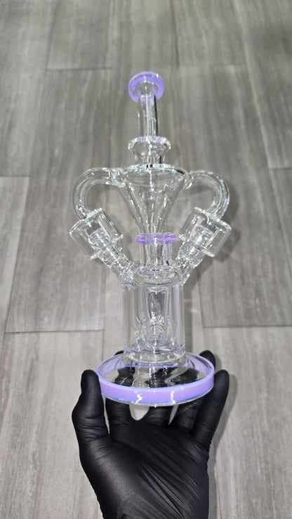 Monark Glass - 9.5" Double Chamber Recycler