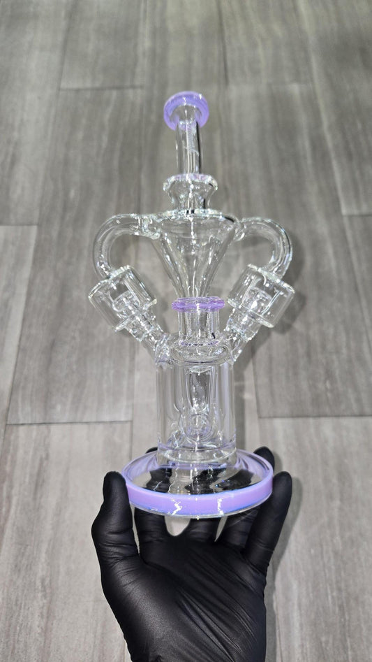 Monark Glass - 9.5" Double Chamber Recycler