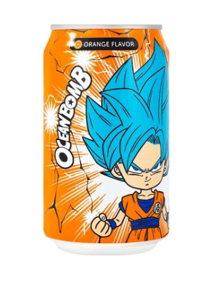 Ocean Bomb Dragon Ball Z Goku Sparkling Water Orange (Taiwan)