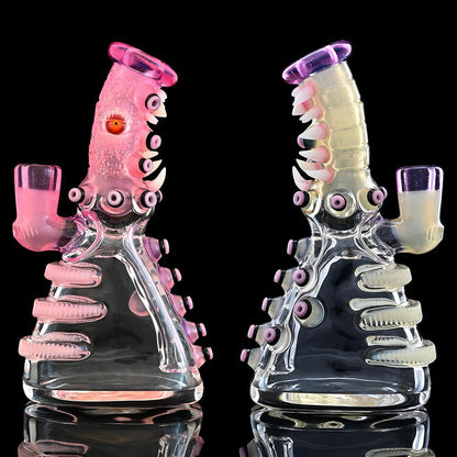 Salt Glass - CFL/UV RipFlask #168 (Pastel Potion/Luna/Voodoo/Jet Black)