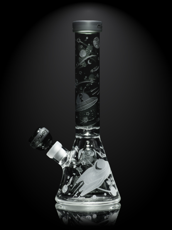 Milkyway Glass - Space Odyssey in 3D 11" Slime Beaker Bong with Collins Perc