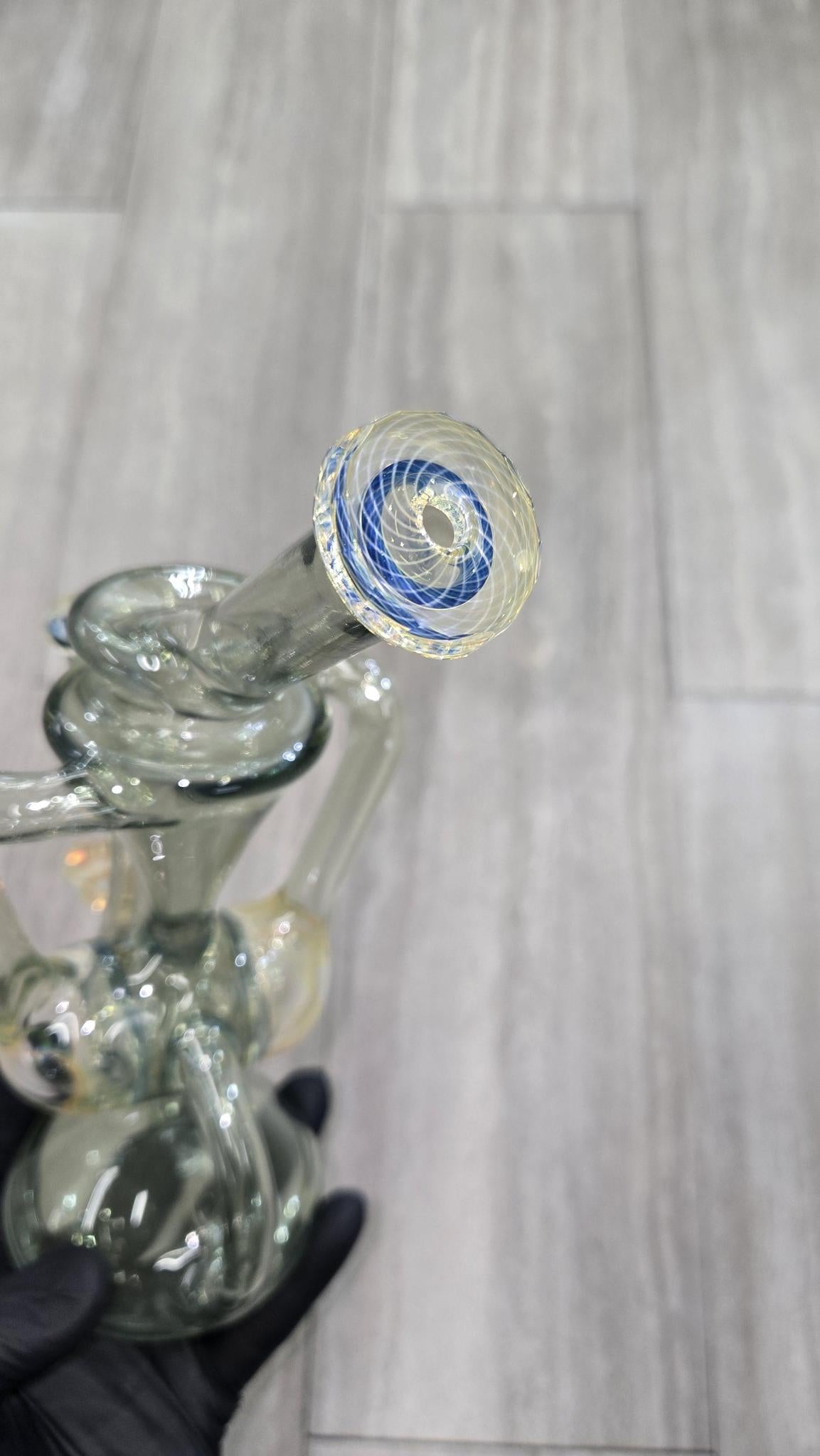 Brick Glass - Faceted Drum Recycler #8
