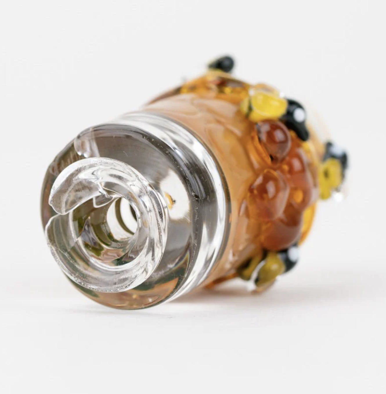 Empire Glassworks Puffco Pivot Glass Mouthpiece - Save the Bees