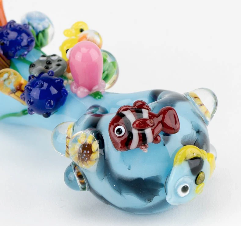 Empire Glassworks Great Barrier Reef Small Spoon Pipe