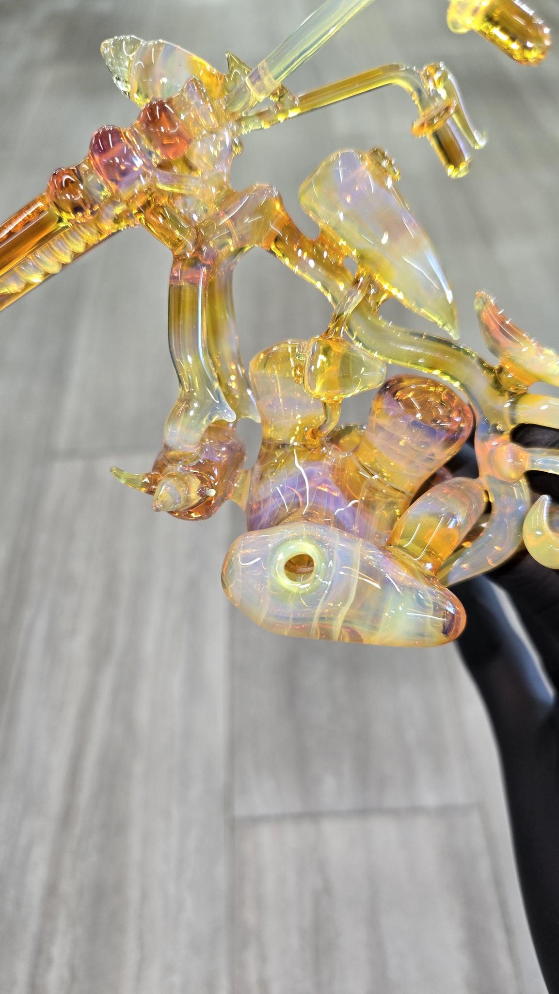 Rootin Tootin Glass - Harley Motorbike Dry Pipe