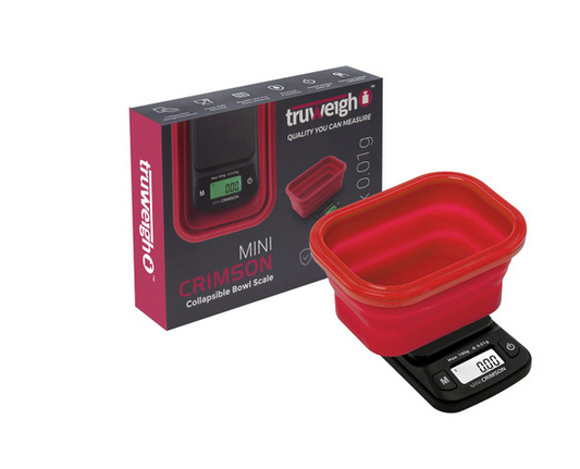 Truweigh - Mini Crimson Collapsible Bowl Scale 100g x 0.01g