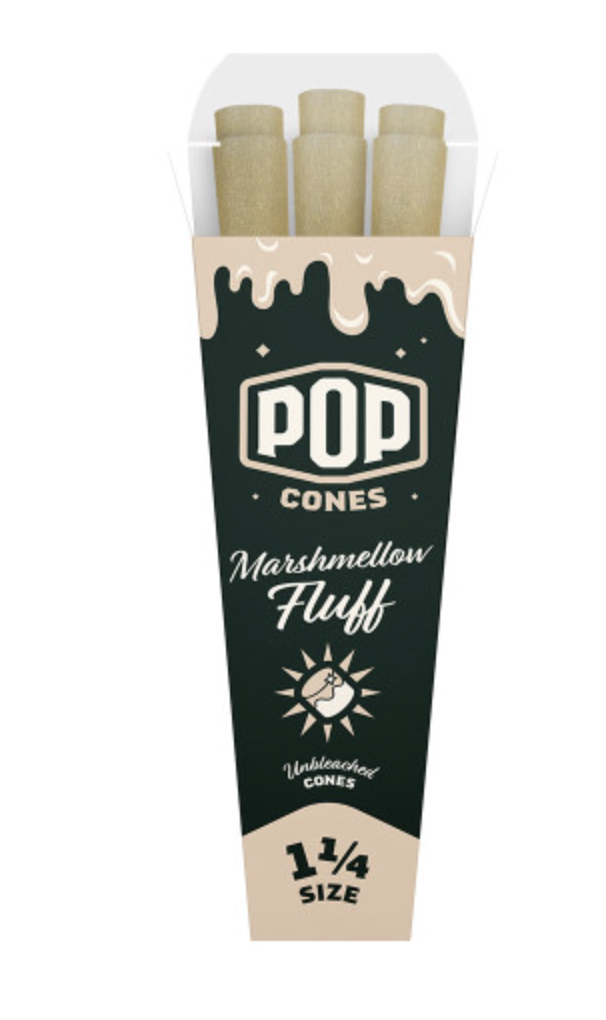 Pop Cones 1 1/4 Pre-Rolled Cones 6ct (Unbleached)