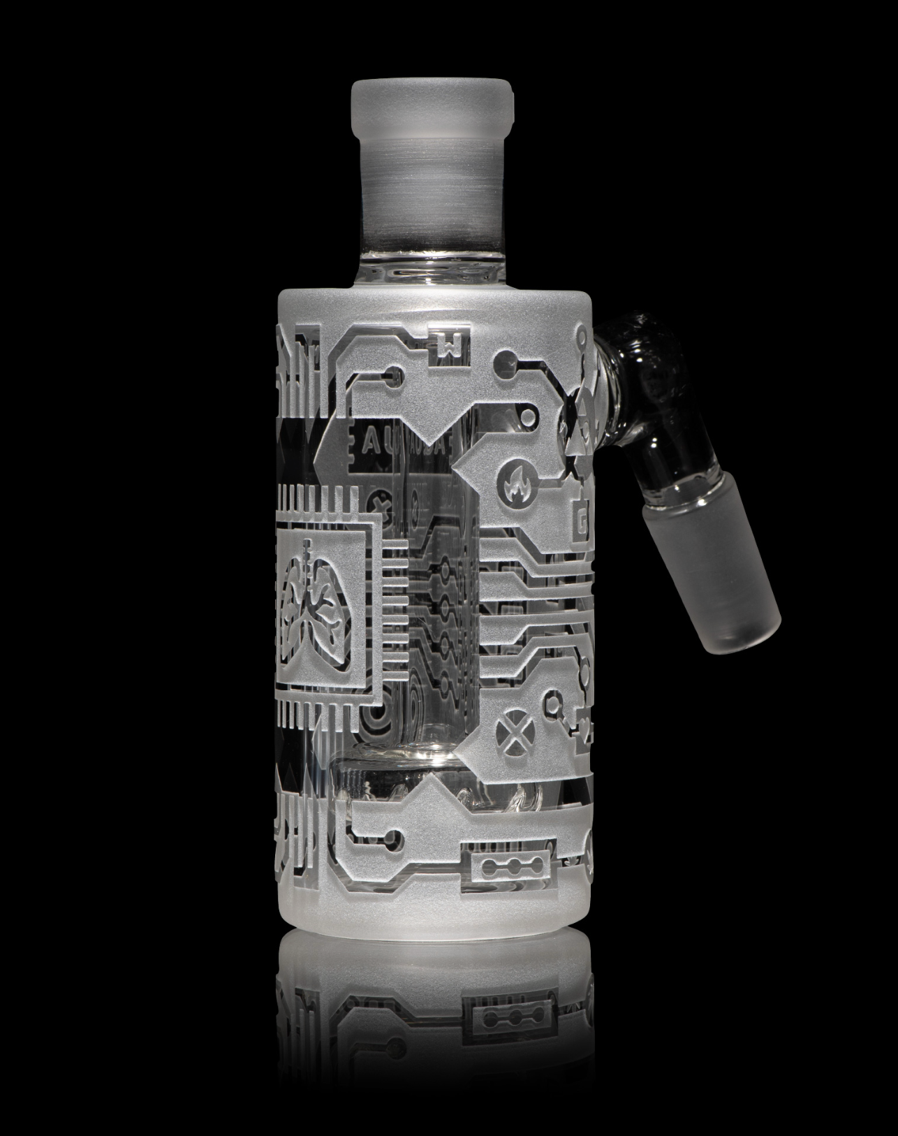 Milkyway Glass - Circuitboard Wet Ash Catcher