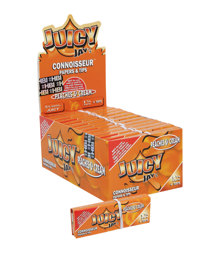 Juicy Jay's - Connoisseur Flavored Rolling Papers w Tips 1 1-4